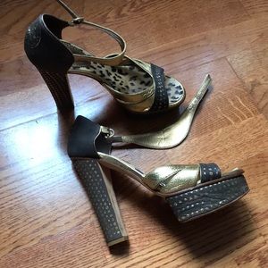 Roberto cavalli shoes heels platform 37 7